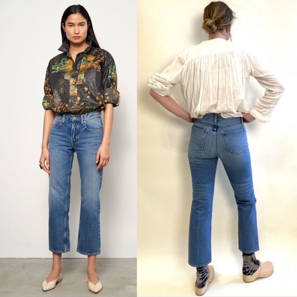 B Sides Jenni Kayne Field Kick Rigid Jeans in Viva Blue 29